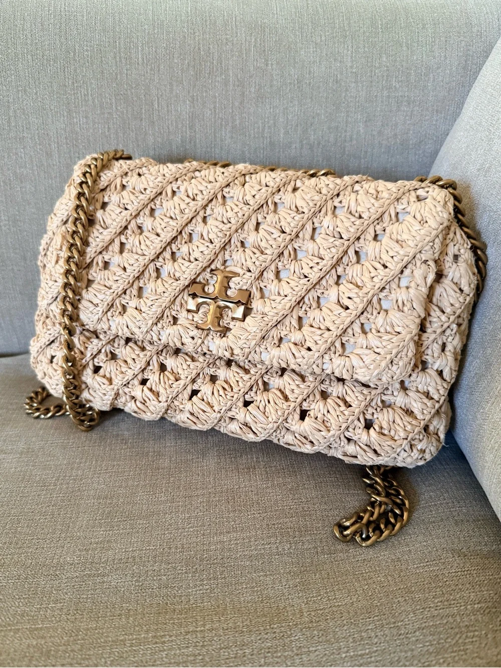 Tory Burch Kira Raffia Bag